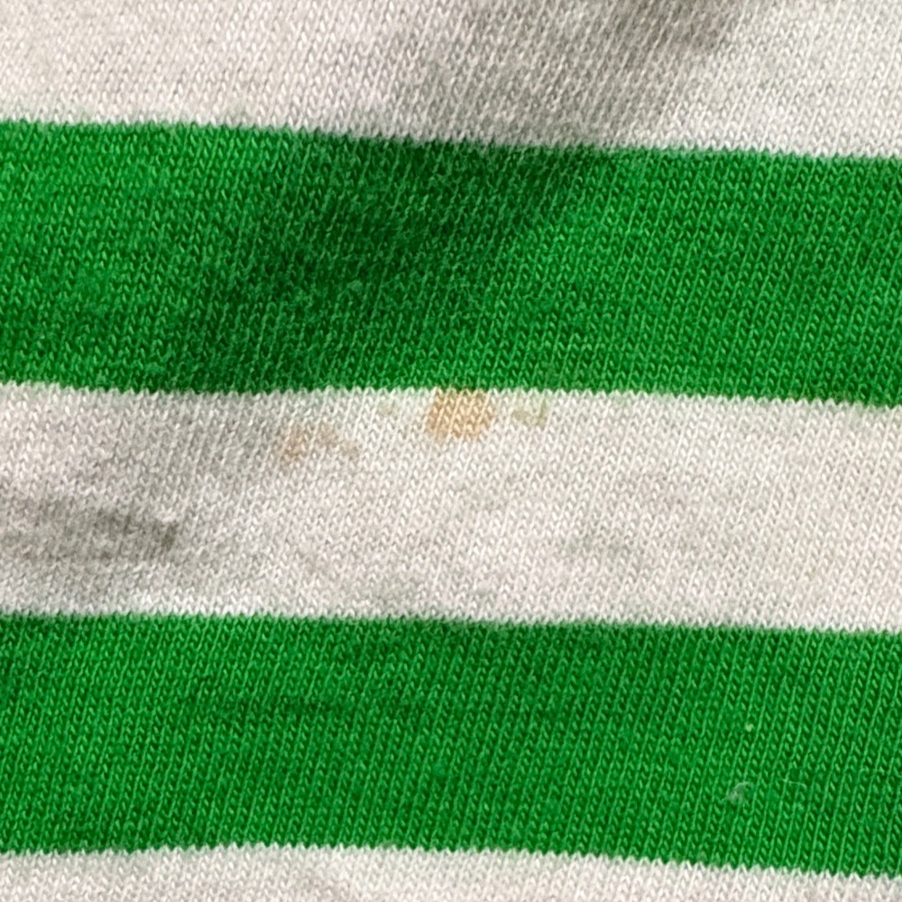 Ralph Lauren Green and White Striped Tee - Picture 4 of 5